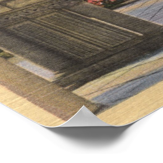 Poster Vue de l'église Memorial, Stanford U. (Coin)