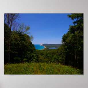 Poster Vue de l'Empire Bluffs Trail, Michigan