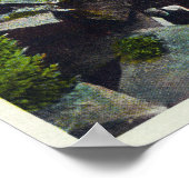 Poster Vue de l'entrée de la grotte des âmes perdues (Coin)