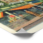 Poster Vue de l'est à partir de Centre Street Pocatello,  (Coin)