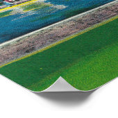 Poster Vue de l'étang de grenouille commun de Boston (Coin)