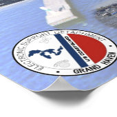 Poster Vue de l'été - Grand Haven, Michigan (Coin)