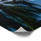 Poster Vue de l'horizon océanique depuis la terre (Coin)