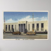 Poster Vue de l'hôtel de ville (Devant)