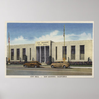 Poster Vue de l'hôtel de ville