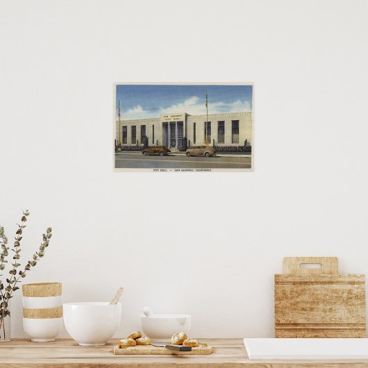 Poster Vue de l'hôtel de ville (Cuisine)