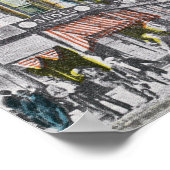 Poster Vue de l'hôtel Mohawk de South Centre Street (Coin)