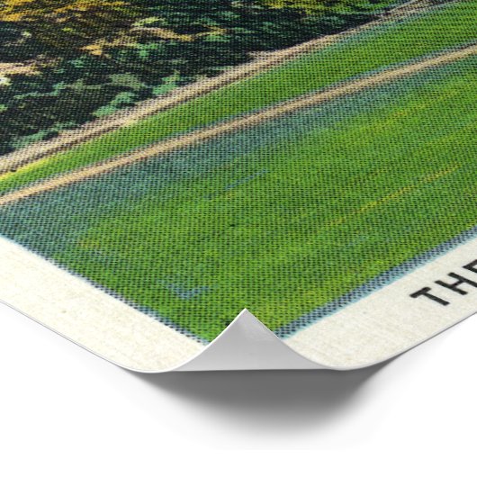 Poster Vue de l'hôtel Mt Washington, chaîne présidentiell (Coin)