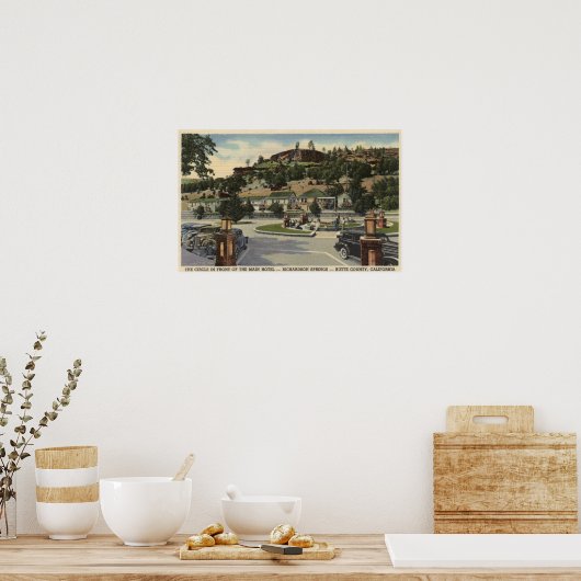 Poster Vue de l'hôtel principal à Richardson Springs (Cuisine)