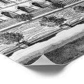 Poster Vue de l'hôtel Soissons à Paris (Coin)