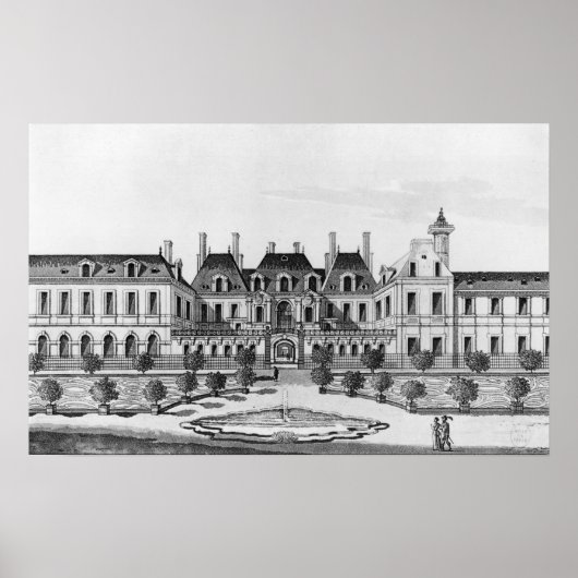 Poster Vue de l'hôtel Soissons à Paris (Devant)