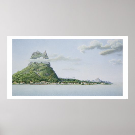 Poster Vue de l'île de Bora Bora, de 'Voyage auto (Devant)