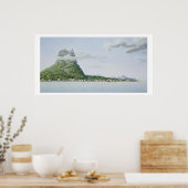 Poster Vue de l'île de Bora Bora, de 'Voyage auto (Cuisine)