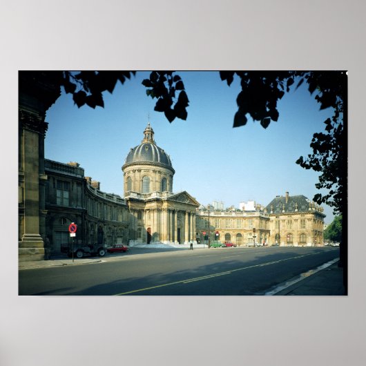 Poster Vue de l'Institut de France depuis le Quai (Devant)
