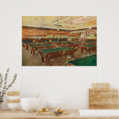 Poster Vue de l'intérieur de la salle de billard Graney (Cuisine)