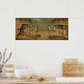 Poster Vue de l'intérieur du laboratoire (Cuisine)