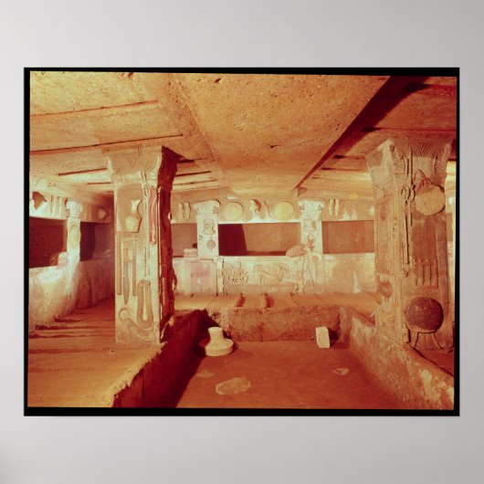 Poster Vue de l'intérieur du tombeau (Devant)