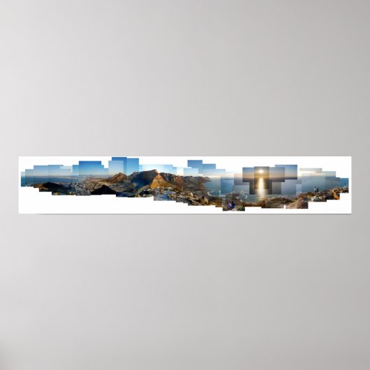 Poster Vue de Lion's Head Mountain, Cap, SA (Devant)