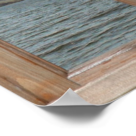 Poster Vue de loch à partir d'une fenêtre (Coin)