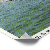 Poster Vue de l'oncle Sam du Mail Boat américain (Coin)