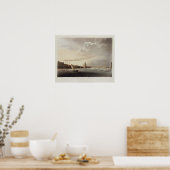 Poster Vue de Londres depuis la Tamise, 1809 (Cuisine)