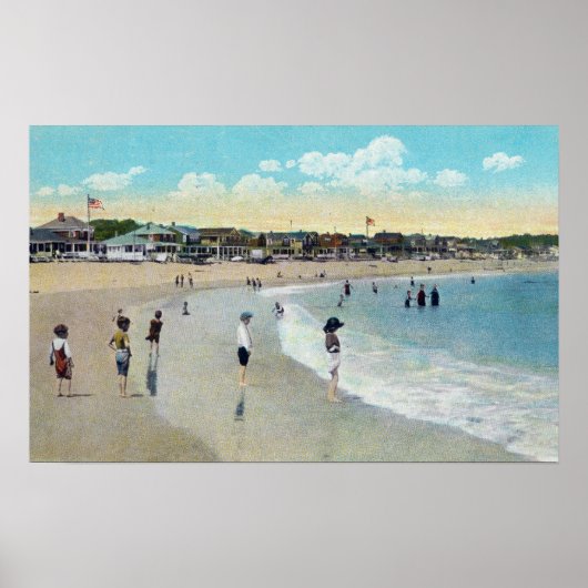Poster Vue de Long Beach et Cape Ann (Devant)