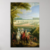 Poster Vue de l'Orangerie à Versailles, après 1697 (Devant)