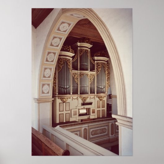 Poster Vue de l'orgue dans l'église de Rotha (Devant)