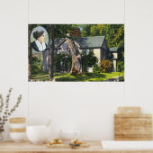 Poster Vue de Louisa May Alcott House (Cuisine)