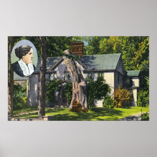 Poster Vue de Louisa May Alcott House (Devant)
