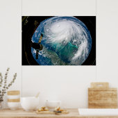 Poster Vue De L'Ouragan Dorian. (Cuisine)