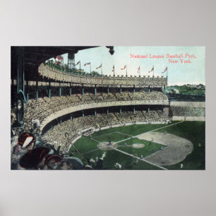 Poster Vue de l'Upper Bleacher sur le terrain de baseball