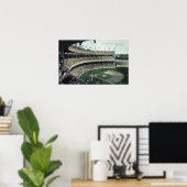 Poster Vue de l'Upper Bleacher sur le terrain de baseball (Bureau à domicile)
