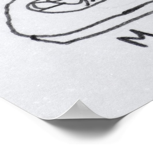 Poster Vue de M Street à Georgetown, Washington DC. (Coin)