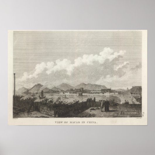 Poster Vue de Macao en Chine (Devant)