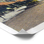 Poster Vue de Main Street avec Ford Model-T (Coin)