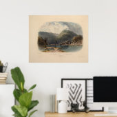 Poster Vue de Mauch-Chunk Pennsylvanie par Karl Bodmer (Bureau à domicile)