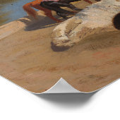 Poster Vue de Medinet El-Fayoum par Jean-Léon Gérôme (Coin)