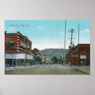 Poster Vue de Miners StreetYreka, CA