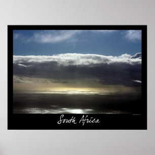 Poster Vue de montagne de Tableau, Cape Town