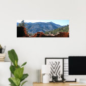 Poster Vue de Mountain View depuis Cliff Dwellings - Long (Bureau à domicile)