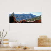 Poster Vue de Mountain View depuis Cliff Dwellings - Long (Cuisine)