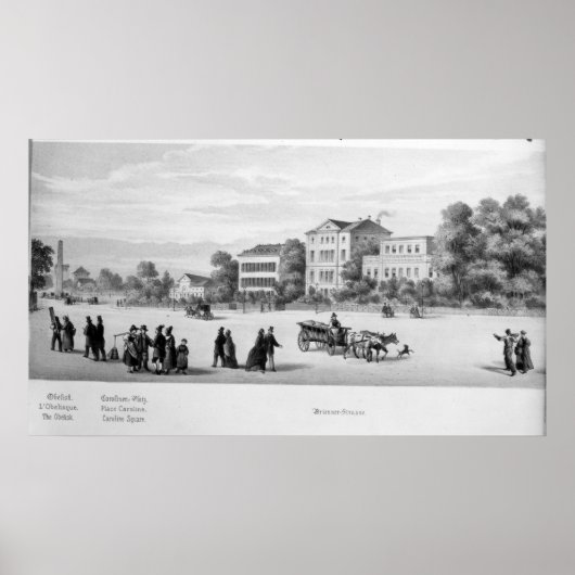Poster Vue de Munich, 1869 (Devant)