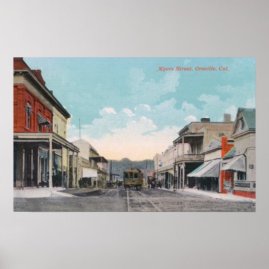 Poster Vue de Myers StreetOroville, CA (Devant)