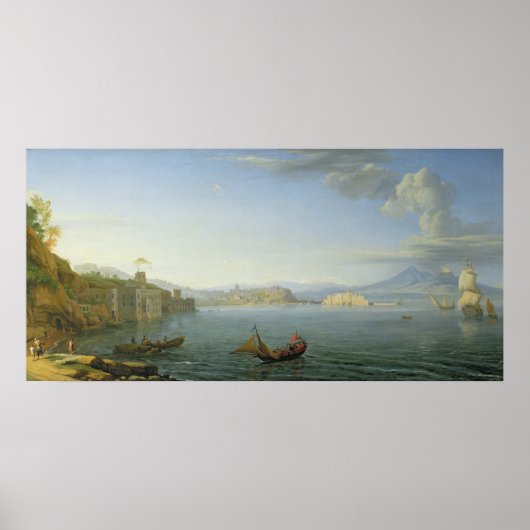 Poster Vue de Naples, 1750 (Devant)
