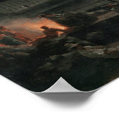 Poster Vue de Naples au clair de lune, 1829 (Coin)