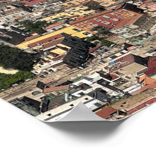 Poster Vue de Naples, Italie (Coin)