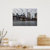 Poster Vue de New York depuis Brooklyn (Cuisine)