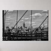 Poster Vue de New York depuis Brooklyn Bridge (Devant)