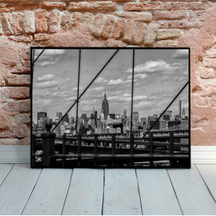 Poster Vue de New York depuis Brooklyn Bridge